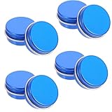 FOMIYES 10 piezas Unidades Botes Metálicos Pequeños con Tapa Roscada para Velas Bálsamo Labial y Cosméticos Envases Compactos Portátiles para Almacenamiento y Viaje