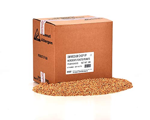 Chopped Peanuts, Granulated, Bulk 30 Pound Box, Dry Roasted & Uns...