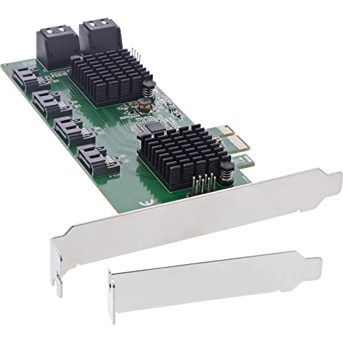 InLine® 76617K Tarjeta de Interfaz, 8 x SATA 6 GB/s, PCIe 2 (PCI-Express)
