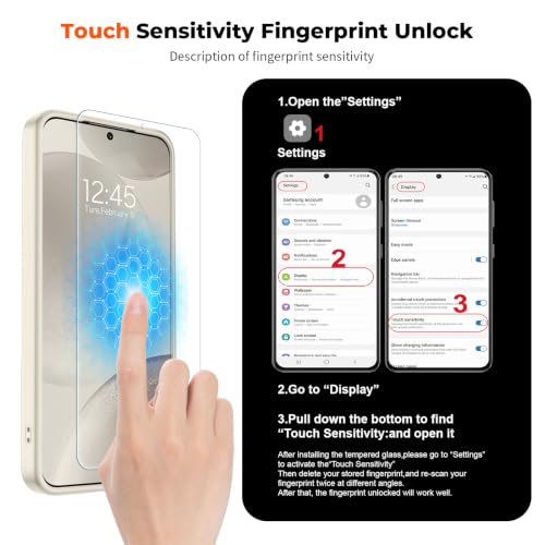 Image of SUPFINE Magnetic for Samsung Galaxy S24 Case / S25 Case with Screen Protector, (Built-in Magnets) (Military Grade Drop Protection) Slim Translucent Shockproof Phone Case,Stone