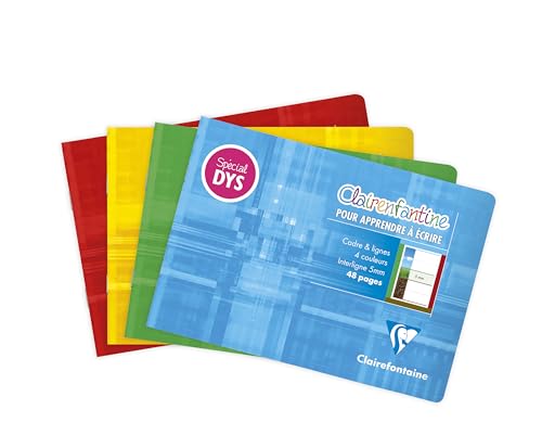 Cahiers DYS Clairefontaine 4 couleurs pour surmonter les troubles