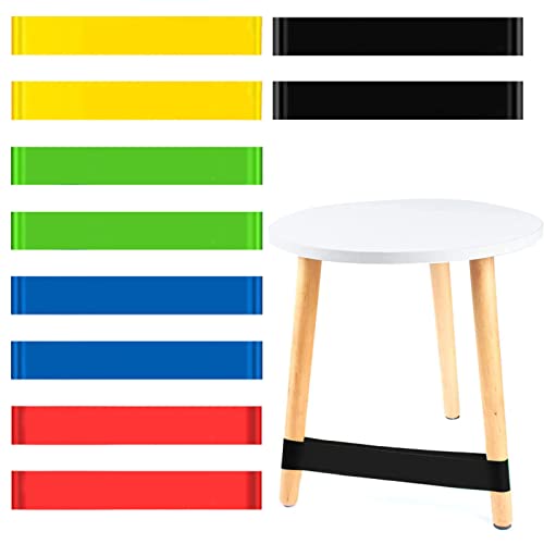 10個 子供用 椅子バンド 柔軟な座席用教室用家具用ゴムバンド フィジェットフットバンド 学校の教室の椅子とデスク用 ADHD/自閉症/多動運動に最適 (マルチカラー)