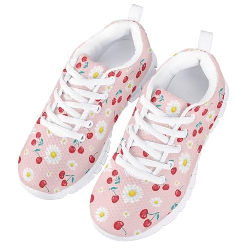 Daisy Cherry Kids Fashion Sneakers Casual Stylish Kids Flat Walking Shoes Girls Slip On Tennis Shoes