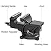 Housolution Bench Vise 4 Inch, 360°Swivel Base Bench Clamp with 100mm Vise Jaw, Home Vise Clamp-On Vise Repair Tool Work Bench Vice for Cutting Conduit, Drilling, Metalworking - Black & Blue