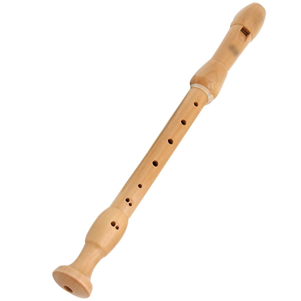 Flauta Dulce Alto de 8 Agujeros Instrumentos Musicales Flauta de Madera de Arce Estilo alemán Estilo Barroco Clarinete Alto(German)