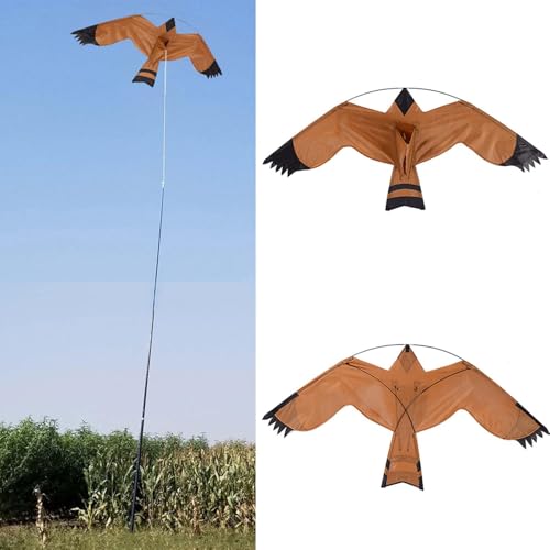 Generisch Vogelschreck Flugdrachen Pflanzen Bauernhof Beschützer Realistisch Vogel Falkes Flugdrachen Vogelabwehr Taubenabwehr Drache-n für Garten und Bauernhof