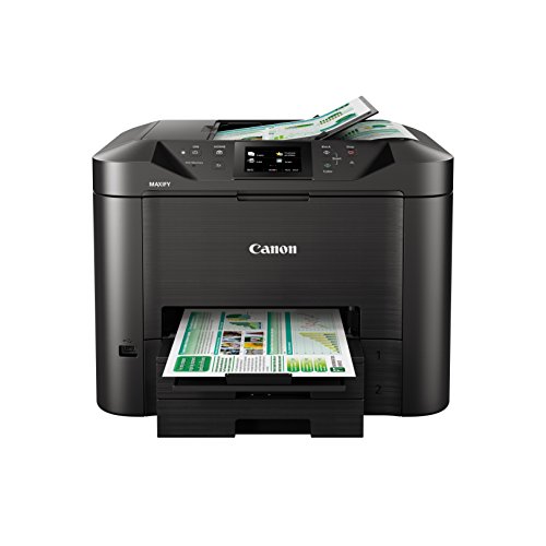 Canon Maxify MB5450 4-in-1 Farbtintenstrahl-Multifunktionsgerät (Drucken, Kopieren, Scannen und Faxen, 4 XL-Tinten, Duplex, USB, LAN/WLAN,D- ADF) schwarz Canon Maxify MB5450 4-in-1 Farbtintenstrahl-Multifunktionsgerät (Drucken, Kopieren, Scannen und Faxen, 4 XL-Tinten, Duplex, USB, LAN/WLAN,D- ADF) schwarz