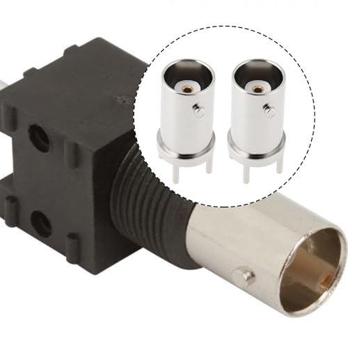10 pcs conector BNC hembra recto 4 pines 50 ohm miniatura 3