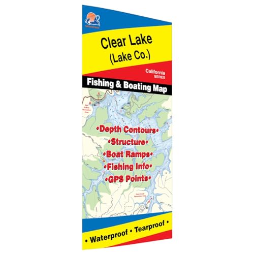 Clear Lake (Lake. Co) Fishing Map