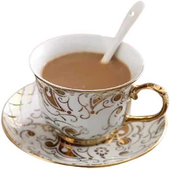 European-style Ceramic Coffee Cup Set With High-end Tea Living Room Household Water Mug Milk