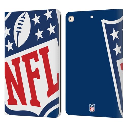 Étui portefeuille en cuir compatible iPad 9.7 2018 housse protection NFL