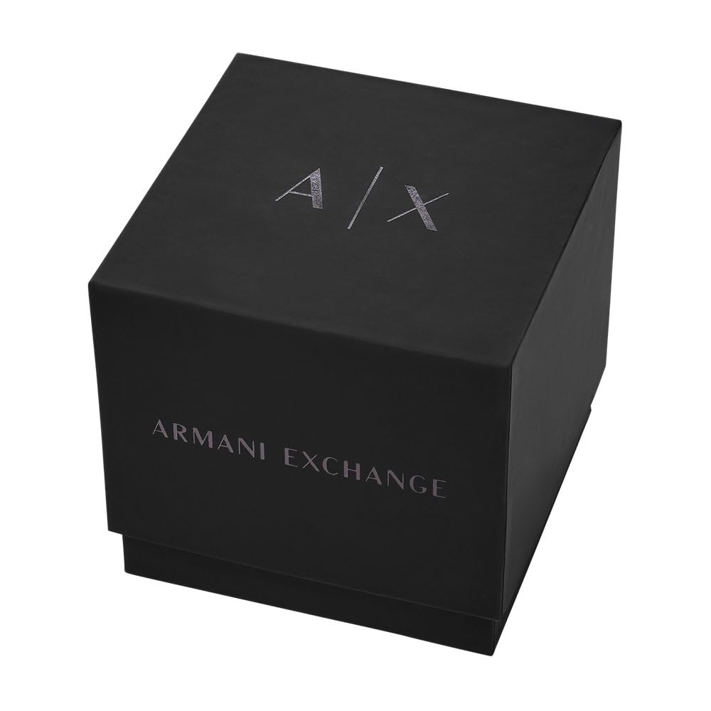 Armani Exchange Orologio Uomo, Movimento Cronografo al Quarzo e Cassa 40 mm con cinturino in acciaio inossidabile