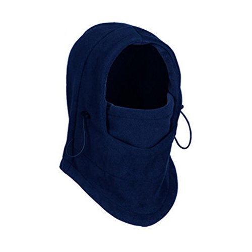 OATIPHO Gorro Cálido Capucha para Esquí y Bicicleta Pasamontañas Térmico Multiusos Calentador de Cuello para Deportes de Invierno al Aire y Snowboard Color Marino