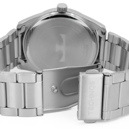 Relógio Masculino Technos Aço Inoxidável Prata Analógico Resistente a Água Original 2115TYR1A
