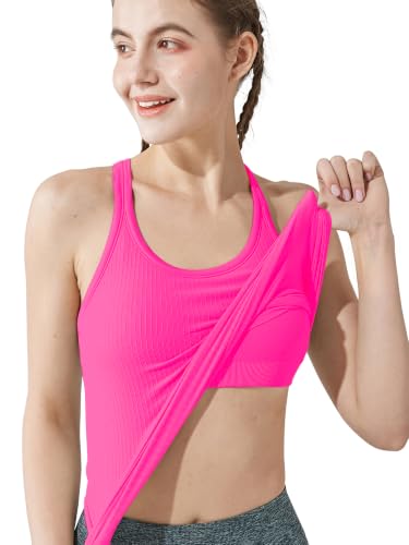 Image of sphinx cat Yoga Racerback Tank Top for Women with Built in Bra,Women's Padded Sports Bra Fitness Workout Running Shirts