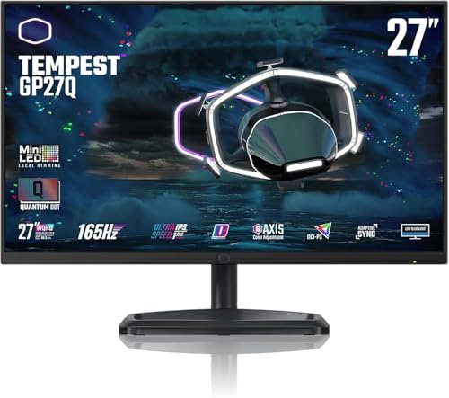 Image of Emars Tempest GP27Q 27 inch 2K IPS 165Ghz MiniOLED Gaming Monitor (2 Pack) Bundle + Adjustable Monitor Desk Mount Swivel Stand + Microfiber Cloth