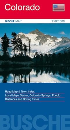Colorado 1 : 825 000. Straßenkarte: Road Map & Town Index. Local Maps ...