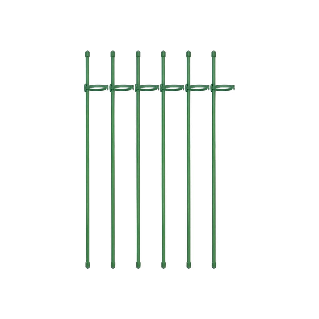 Ailan Aste Di Supporto Per Piante - 6 Tutori Da 45 Cm In Plastica Verde - Robusti E Facili Da Usare Per Fiori E Verdure