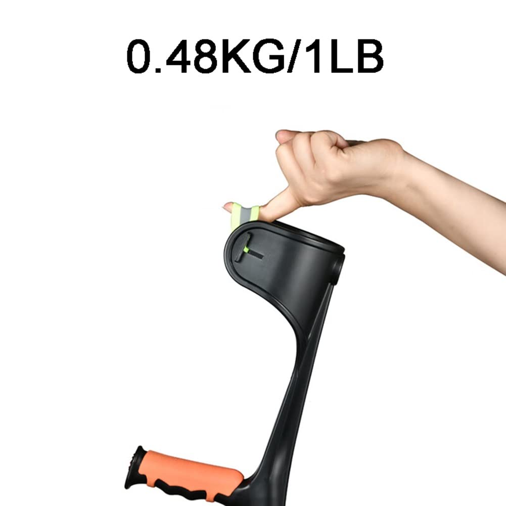 Muletas para Adultos, Muletas Ajustables para Hombre/Mujer, Muletas Plegables de Aluminio para Caminar con Puños, Aptas para Ancianos, Cojos (Size : 1 Count)