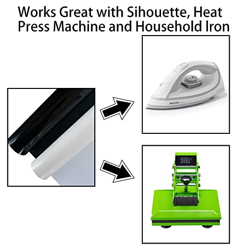 JAJOJSJO Vinile Termoadesivo per Tessuti 12 x 6ft...