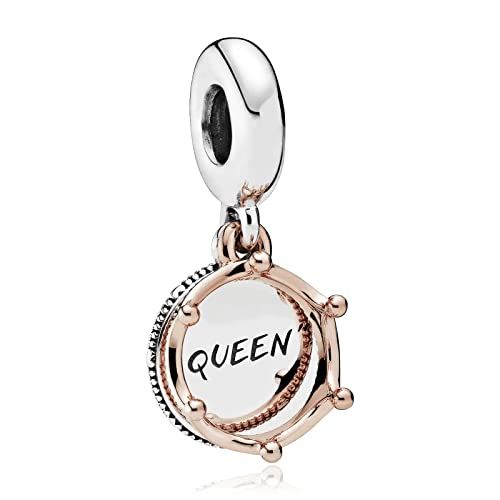 Queen Happy Birthday Hot Air Balloon Family Puppy Charm 925 Sterling Silver Charms for Bracelets and Necklaces Mother's Day Charms for Women
