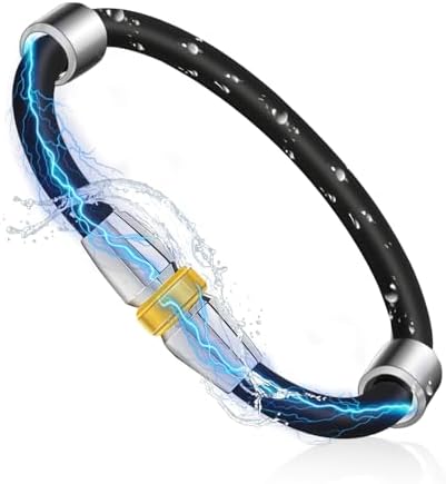 （08:30時点） 静電気除去 ブレスレット 20cm 静電気防止 磁気ブレスレット 男女兼用 手周り16cm-18.5cm対応 防静电 シリコン製 マイナスイオン スポーツ 防水 おしゃれ メンズ レディース ブラック 静電気対策グッズ 通勤 オフィス 贈り物