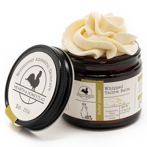 Hearth and Homestead: Handmade Whipped Tallow Balm (Butter Almond...
