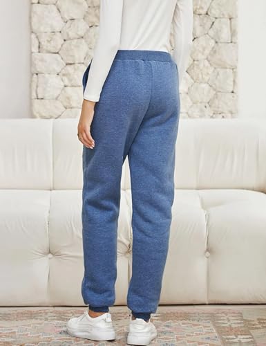 Image of Yeokou Women's Warm Sherpa Lined Athletic Sweatpants Joggers Fleece Pants