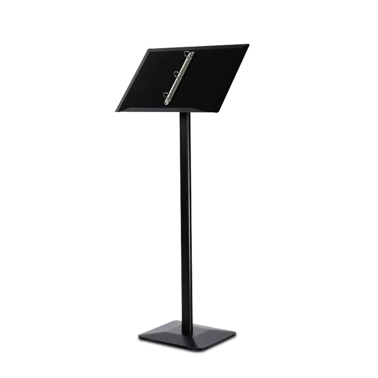 Soporte de menú, soporte de metal independiente para folletos para menús, organizador de anillas multiusos, ideal para restaurantes y eventos