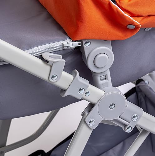 JC Toys Faltbarer Puppenwagen mit Puppen bis 45 cm, Kollektion Nature, Korb, Verdeck, Buggy, Verstellbarer Lenker, abnehmbare Babywanne, ideal zum Spielen und Spazierengehen, entworfen von Berenguer – Bild 5