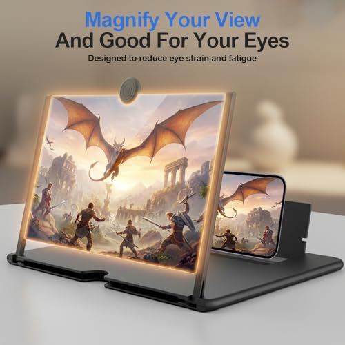 image for Yilia Mobile Phone Magnifier Screen, 3D HD Magnifying Projector Screen