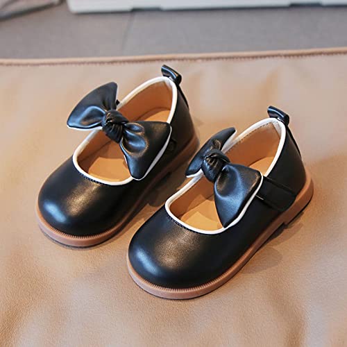 Girls Mary Jane Dress Oxfords Shoes with Bow Flower Toddler Little Girl School Uniform Shoes for Wedding Part𝐲2