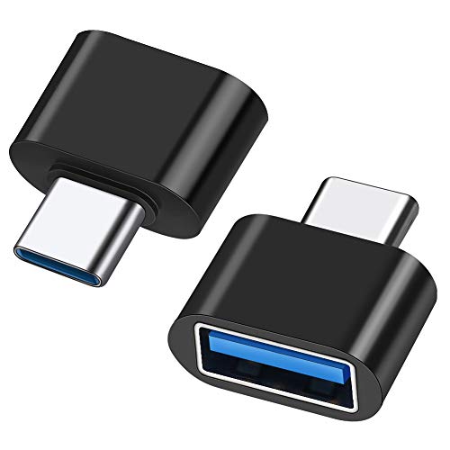 USB C to USB Adapter 2 Pack, Leizhan USB Type-C to USB 3.0 Adapter, USB C to USB A OTG Adapter Connector Compatible with Thunderbolt 3 MacBook Pro/Air 2019+,iPad Pro 2020,Samsung S8 S8+ S9,and More