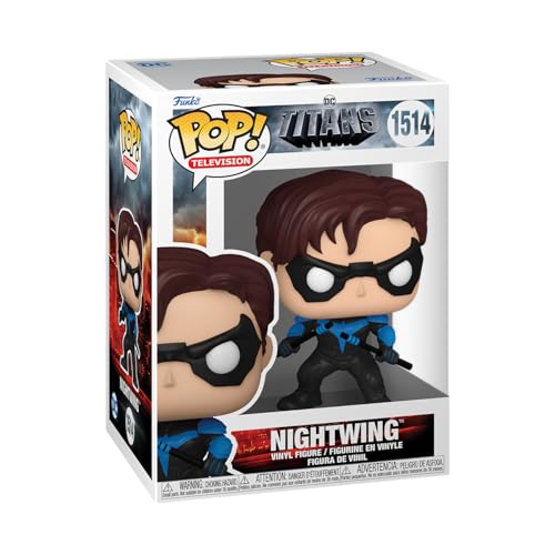 Funko Pop! TV: Titans - Nightwing - DC Titans - Figura de Vinilo Coleccionable - Idea de Regalo- Mercancia Oficial - Juguetes para Niños y Adultos - TV Fans - Muñeco para Coleccionistas y Exposición