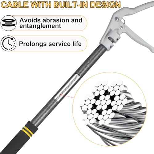 Gzlozak Pinça de cobra, ferramenta profissional para agarrar cobras de 172 cm para cascavel, réptil,