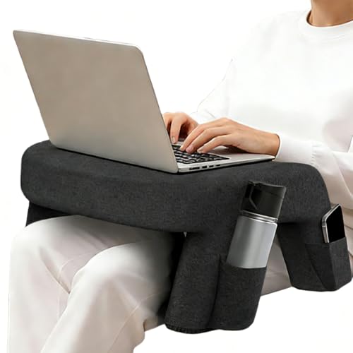 Genérico Almohada para Leer 57,6x29,5x53,8 Cm - Cojín Grande Lavable con Soporte De Brazos, Almohada Ergonómica para Cama Y Regazo, Ideal para Trabajar, Tejer, Jugar O Usar Portátil