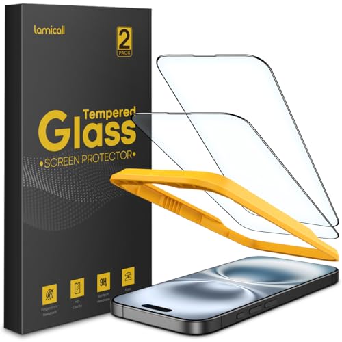 Lamicall Screen Protector for iPhone 16/15 (6.1