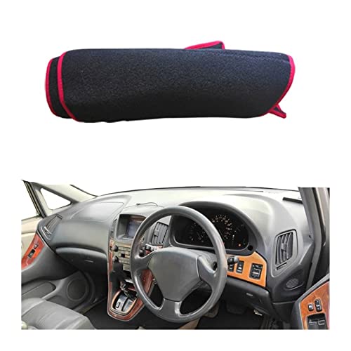 車のダッシュボードカバーダッシュマットカーペット に適合する ハリアー 1997 1998 1999 2000 2001 2002 2003 サンシェードパッド抗太陽 UV JUNOOS(RHD 3)