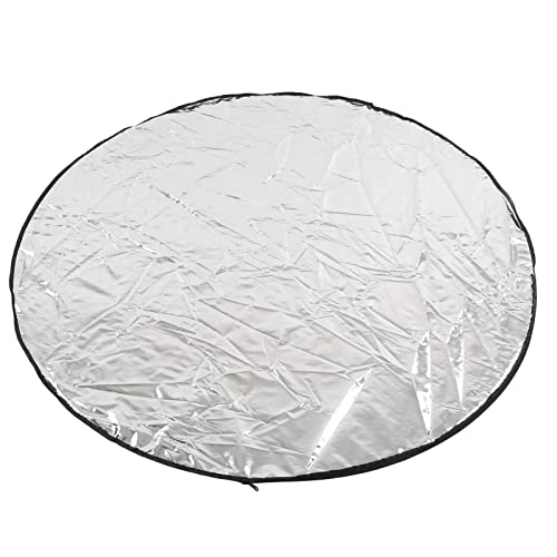 Reflector Fotográfico 5 en 1 Redondo Plegable con Bolsa de Almacenaje - Luz Difusa Suave, Reflector Blanco, Plata, Oro y Negro para Estudio y Retrato Profesional (110cm) - imagen 5