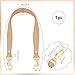 PH PandaHall 20.3 Inch Brown Leather Strap for Purse, 1 Inch Wide Replacement Handle With Golden Buckles - Short Handbag Strap for Women Men DIY Underarm Shoulder Bag