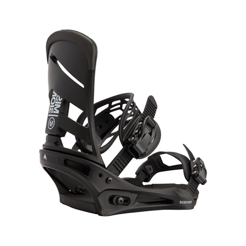 Burton Men's Mission Re:Flex Snowboard Bindings, Black, M