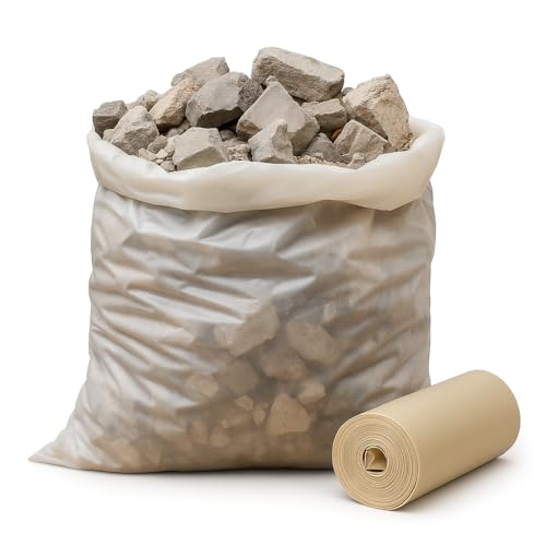 10 Sacchi per Macerie Edilizia 40x70 cm – Sacchi Resistenti e Robusti per Rifiuti Edili, Calcinacci, Segatura, Detriti, Macerie da Costruzione – Sacchetti in Plastica Spessa – Lemag srl