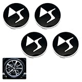 Compatibilité véhicule précise : Conçu spécifiquement pour les modèles pour Citroën DS3/DS4/DS6, l'4 Pièces Auto Cache Moyeux est compatible avec les roues avant et arrière et dispose d'un diamètre d'ouverture standard de 60 mm pour une adaptation parfaite au véhicule d'origine.