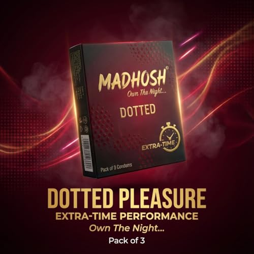 Image of Dotted Condoms - 9 Count| Pack of 3 | Textured Latex | Extra time | Longlasting Climax |