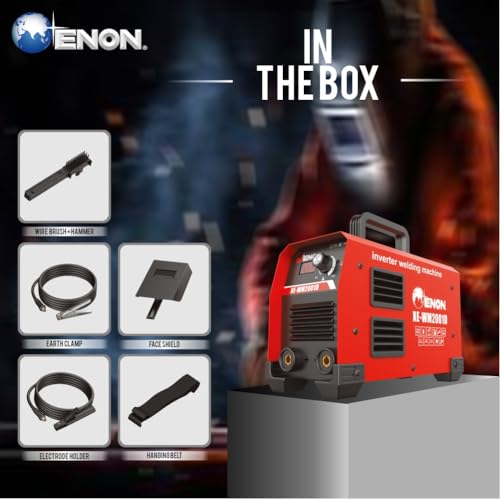Image of ENON 200A Dual Voltage Inverter ARC Welding Machine | 220V & 380V | LED Display | VRD Anti-Shock | Hot Start Anti-Stick | MMA IGBT Welder for Workshop & Professional Use (XE-WM2001D)
