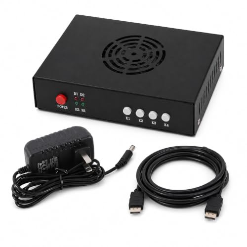 DMA Fuser Combiner 2K 144Hz HDMI Display Overlay Adapter Dual HDMI Input to DP Output 4K 60Hz Video Synthesizer
