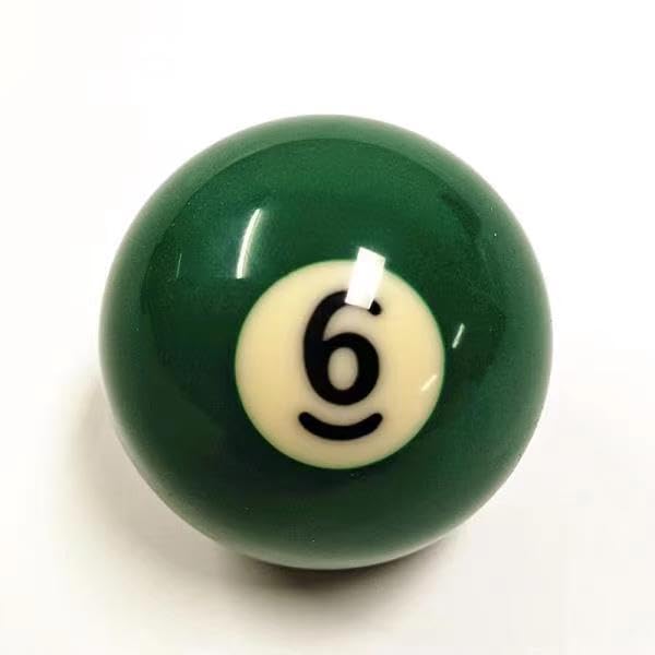 Bola de billar número 8 de repuesto con tamaño reglamentario de 2-1/4 pulgadas