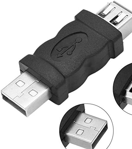 BLK Firewire IEEE1394 Adapter, USB 2.0 Male to Firewire IEEE 1394 6 Pin Female2PACK