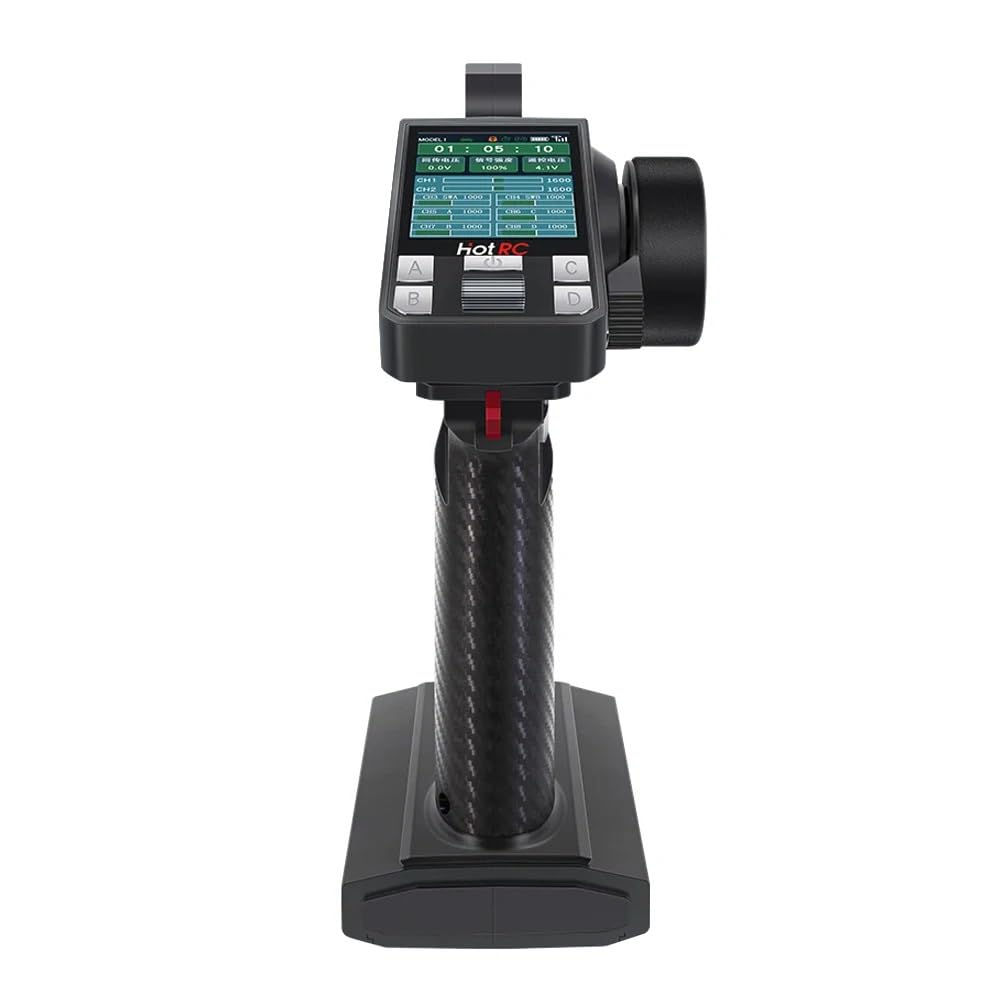 Xiangtat HotRC CT-8A 8 Channel RC Radio Transmitter and F-08A Receiver RC Controller for RC Car Boat Tank Long Distance 300m-350m