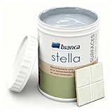 Bianca Stella Fliesenfarbe Ohne Schleifen - Wasserbasierter Parfümierter Fliesenlack für Badezimmer, Küche, Bodenfliesen, Wandfliesen - Frostgrau, Glänzend, Kratzfest, Hochdeckend, 1000ml
